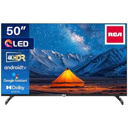RCA Smart TV 50 Pouces (126 cm) QLED 4K UHD HDR Android Téléviseurs WiFi, Bluetooth