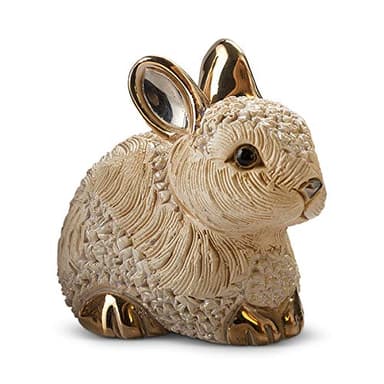 De Rosa Rinconada - Figurine en céramique Lievre, Lapin au Repos
