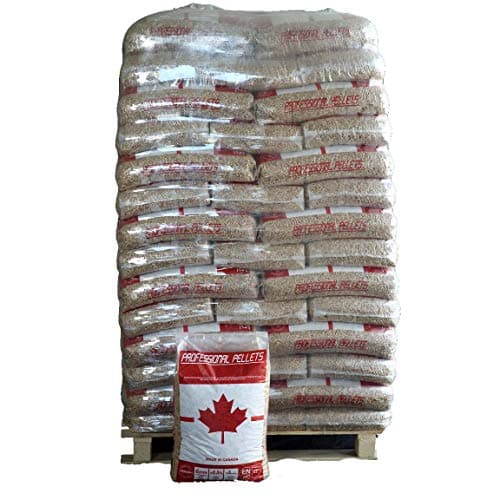 Pellets de chauffage canadiens professionnels en épicéa 80 % et sapin blanc 20%, conditionnement de kg 15.