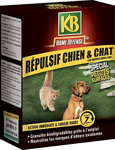 KB HOME DEFENSE HDREPCHIEN - Répulsif Granulés Chiens et Chats 200 g - Action immédiate et longue durée - Jusqu'à 49 jours d'éfficacité