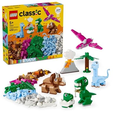 LEGO Classic Les Dinosaures créatifs - Jouet de Construction pour Enfants dès 5 Ans - Jeu de rôle avec Assortiment de Briques - Cadeau d’Anniversaire pour Les garçons et Les Filles 11041