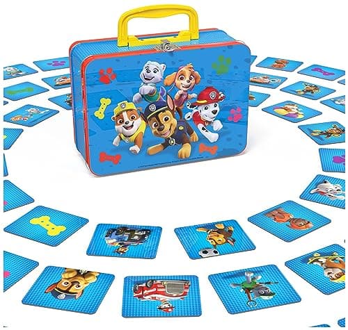 Paw Patrol - Pat Patrouille - Memo Valisette - Jeu De Société - Jeu De Mémoire Concentration 72 Cartes Pour Collecter 36 Paires Héros Chiots - Pat Patrouille Jouet - Jouet Enfant 3 Ans Et +
