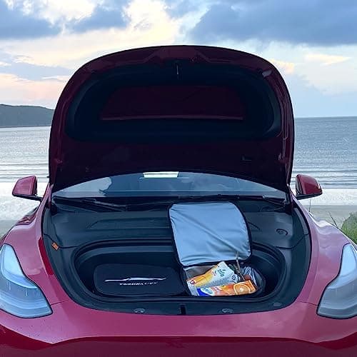 TESBEAUTY Sacs isothermes de camping étanches polyvalents pour Tesla Model Y Model X Organiseur de coffre Deux sacs peuvent être utilisés dans toutes les voitures
