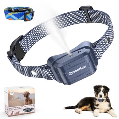 Collier Anti Aboiement Chien, Auto Collier Spray Anti Aboiement Chien avec 3 Niveaux Sensibilité et Pulvérisation Réglables, Collier Citronnelle Chien avec 2 Sangles pour Petits Grands Chiens