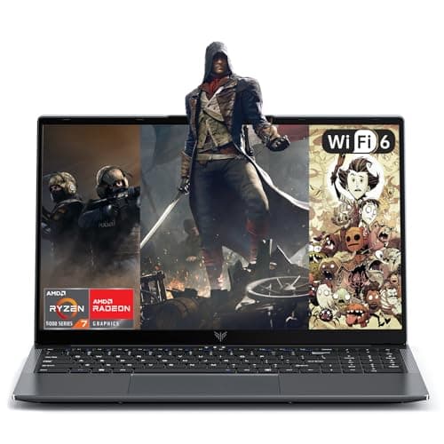 ACEMAGIC 2025 Ordinateur Portable 15,60 Pouces avec AMD Ryzen 7 5700U(8C/16T, jusqu'à 4,30GHz) 16Go DDR4,512Go M.2 SSD PC Portables, FHD,WiFi 6,BT5.2,HDMI,Gris