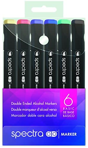 Chartpak Spectra Admarker Set 6 couleurs de base