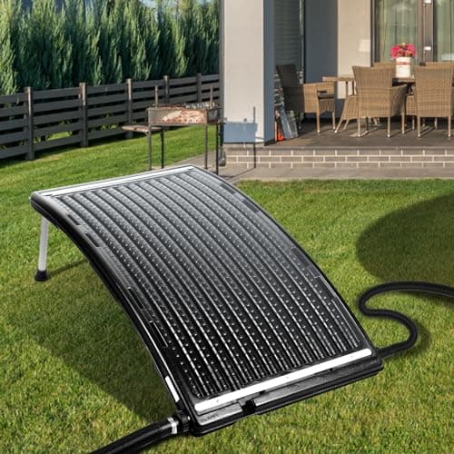 Jopassy Chauffage Solaire de Piscine - Panneau Solaire - 113 x 69 x 35 cm - Chauffage Solaire 10 000 l/h - Raccordement 32-40 mm - Extensible - Installation Solaire pour Eau Chaude, Douche de Jardin