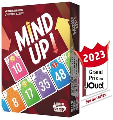 Mind Up - Catch Up Games - Jeu de société - Jeu de Cartes - 8 Ans et Plus - 3 à 6 Joueurs - Simple et Malin - Version française - Ambiance Garantie en Famille ou Entre Amis