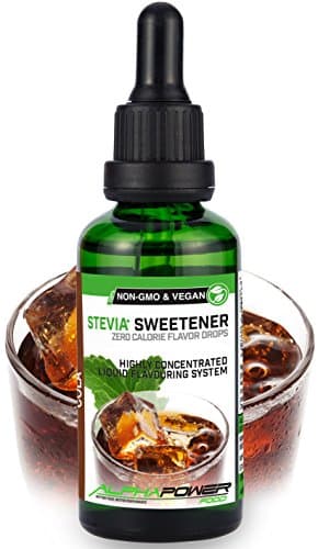 ALPHAPOWER FOOD Stévia Gouttes de glace de cola - arôme alimentaire naturel I Édulcorant Liquide - très concentré 1 x 50 ml. flavour Stevia drops, Flavdrops