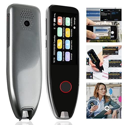 Stylo de lecture dyslexique, 113 langues, stylo de lecture pour dyslexie écran tactile LCD de 7,6 cm, prend en charge la traduction en ligne/hors ligne, appareil de lecture OCR pour réunions, voyages,