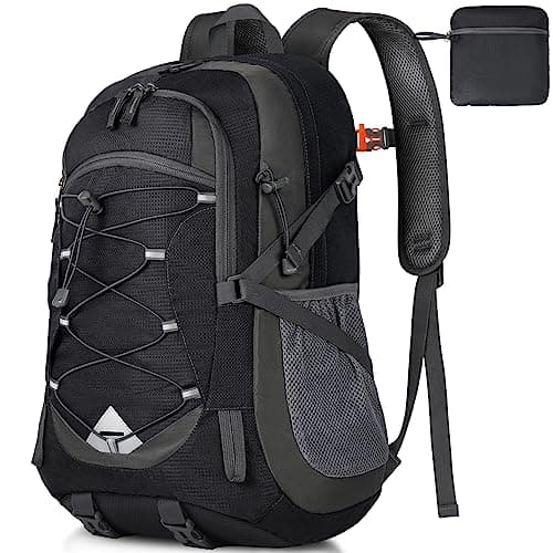 IGOLUMON Sac à Dos Imperméable Homme Femme 40L Ultraléger Pliable Grande Sac à Dos Voyage pour Randonnée Trekking Sport Camping,Noir