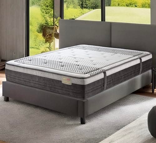 T-ORMU Matelas 160x200 Mémoire de Forme Premium – 27 cm Épaisseur – Matelas Ferme Orthopédique 7 Zones – Soulage Le Mal de Dos – Hypoallergénique Respirant – pour 2 Personnes