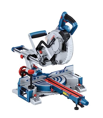 Bosch Professional Biturbo Scie à onglet sans fil GCM 18V-216 D (capacité de coupe 66 x 305 mm, avec 1 lame de scie circulaire, 2 supports de pièce, sac à poussière, pince)