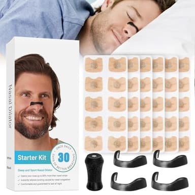 KutaKuta 60 Pièces Bande Nasale Magnétique, Aimant Anti Ronflement Magnetic Nasal Strip, Ecarteur Nasal Breathing Nasal Strip La Réduction du Ronflement Améliore la Qualité du Sommeil Bagages