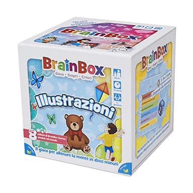 Asmodee - BrainBox: Illustrations - Jeu pour Apprendre et Former l'esprit, 1+ Joueurs, 4+ Ans, Edition en Italien