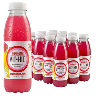 VIT HIT + Immunitea Dragon & Yuzu + 500 ml (lot de 12)