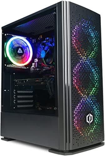 CyberpowerPC Wyvern PC Gamer - Intel Core i5-12400F, Nvidia RTX 3050, RAM 16Go, SSD NVMe 500Go, 650W 80+ PSU, Wi-FI, Windows 11, Blaze RGB