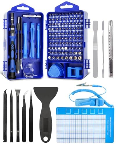 Eventronic 132 en 1 Kit Tournevis de Précision Magnétique, Portable Mini Tournevis Outils de Réparation pour PC, Macbook, Ordinateur, iPhone, Lunettes, Montres, Appareils Photo, Smartphone