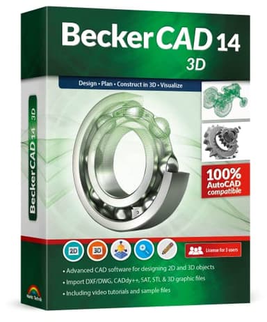 BeckerCAD 14 - 3D CAD software compatible with AutoCAD and Windows 11, 10, 8 and 7 – for home design, architecture, engineering and more