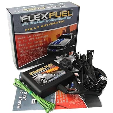Kit de Conversion Ethanol - Kit E85-4 cylindres - ETHANOL FLEX E85® - Boitier Ethanol E85 (Connecteurs Bosch EV1) pour Voitures: Renault, Citroen, Peugeut, Dacia, BMW, Ford, Mercedes, Audi ...