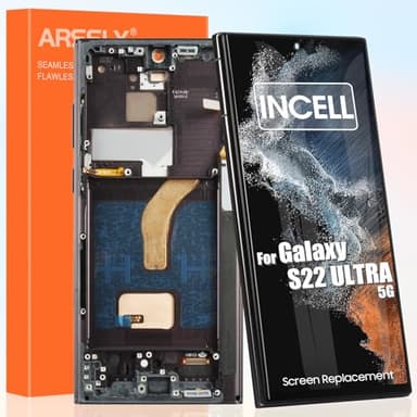 Écran LCD pour Samsung Galaxy S22 Ultra 5G Incell, Écran pour Galaxy S22 Ultra 5G S908U S908A S908W Écran Tactile Digitazer Assembly avec réparation Kit, sans Reconnaissance D'empreintes, US Version