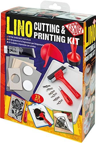 Kit de coupe et d'impression Lino ESSDEE L5PKR1, 23 pièces