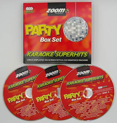 Zoom Party Superhits-Triple CD+G Karaoke Pack [Import]