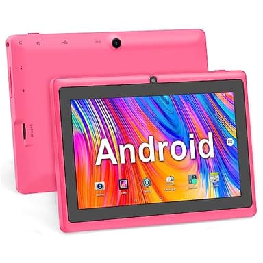 Haehne 7 Pouces Tablette Tactile, Android 5.0 Quad Core Tablet PC, 1Go RAM 8Go ROM, Double Caméras, WiFi, Bluetooth, Rose
