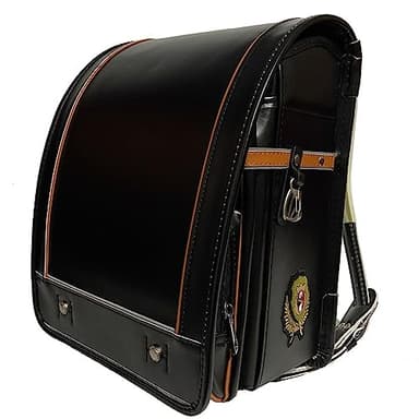 ZCBYBT Sac à Dos Grande capacité Randoseru école Primaire Sac en Cuir PU imperméable à l'eau avec Auto Lock Sac à Dos, pour garçon Fille,B,34cm*26cm*19cm