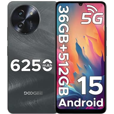 DOOGEE Note59 Pro+ Téléphone Portable 5G Android 15, Smartphone 36Go RAM (12+24) + 512Go, Écran 6.75" HD+ 120Hz, UNISOC T8200 Octa-Core, Caméra 50MP 4K, NFC/Widevine L1/Dual SIM/Face ID/OTG
