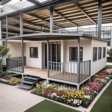 Petite maison pliante de luxe | Mobil-home préfabriqué personnalisable avec chambres, salle de bains et cuisine | Villa moderne extensible pour adultes