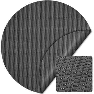 Wiltec Bâche à Bulles Solaire Ronde pour Piscine, Ø 3,6 m, 140 µ, en PE, Couleur Noire, Couverture Piscine, Chauffage Piscine
