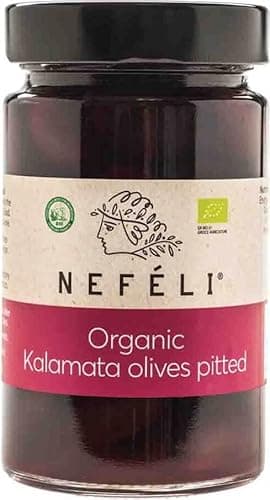 OLIVES NOIRES KALAMATA SANS GRAINES EN LAGUNE BIO 295 g – NEFELI