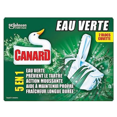 Canard Wc Eau Verte - Bloc Wc Colorant 5en1-2 Blocs