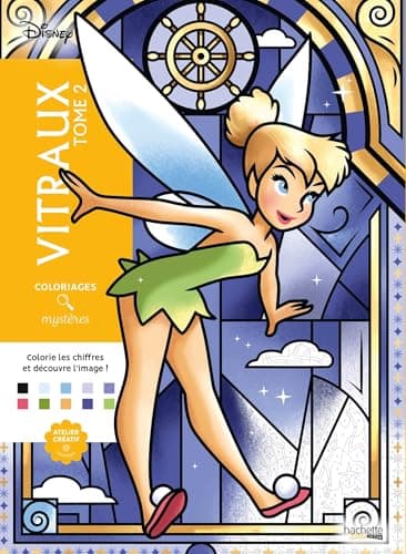 Coloriages mystères Disney - Vitraux Tome 2