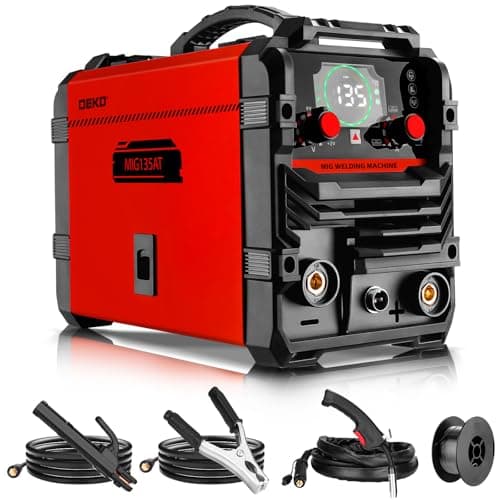 Poste a Souder MIG 135Amp: DEKOPRO 220 Volts Noyau de Flux MIG/Lift TIG/Bâton 3 en 1 Machine de Souder Inversor IGBT Portable Kit pour les Propriétaires et les Passionnés de Bricolage