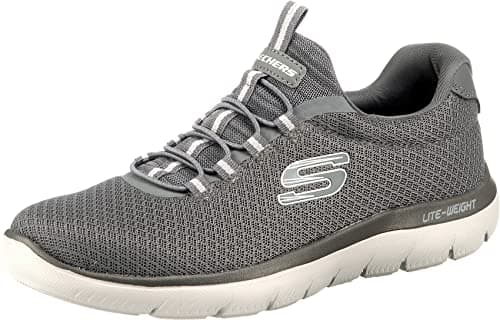 Skechers Homme Summits Sneaker Basse, Charcoal Mesh/Trim, 42 EU