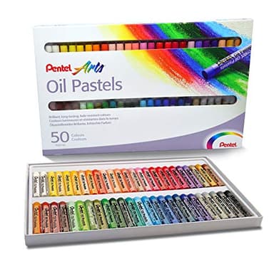 Pentel PHN Pastels à l'huile Boîte de 50 couleurs