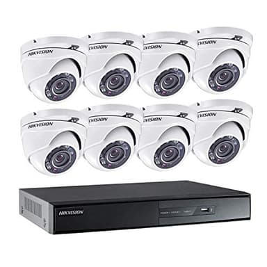 Hikvision - Kit vidéo Surveillance Turbo HD 8 caméras dôme