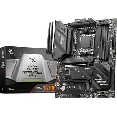 MSI MAG X670E TOMAHAWK WIFI Carte mère, ATX - Pour processeurs AMD Ryzen 8000 & 7000, AM5 - 80A SPS VRM, DDR5 Memory Boost 6600+MHz/OC, PCIe 5.0 x16, M.2 Gen5, Wi-Fi 6E