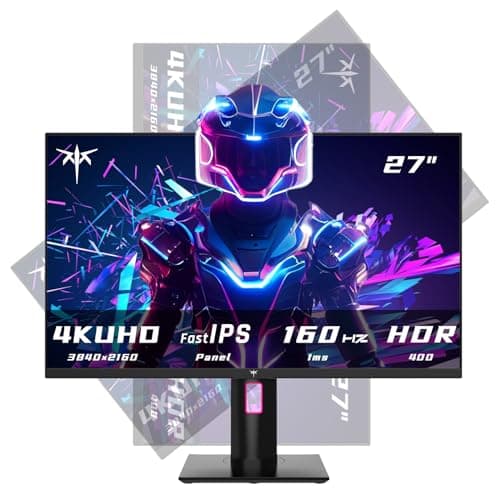 KTC Ecran PC Gamer 4K UHD(3840x2160) 160Hz Écran PC Gaming 27 Pouces- Fast IPS Moniteur Écrans PC 1ms GTG, HDR 400 132% sRGB, HDMI2.1/DP1.4, Support VESA, Hauteur/Inclinaison/Pivot, H27P22S