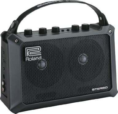 Roland Mobile Cube Amplificateur pour guitare et batterie stéréo sur pile