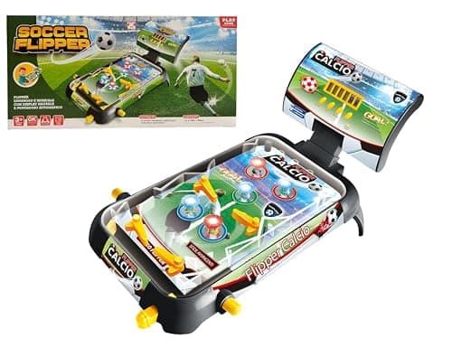 Flipper Électronique avec Effets Lumineux et Sonore Flipper Électronique Lumières et Sons Affichage Numérique Score Automatique Flipper 4 Pelles Soccer Footbal Flipper Enfants avec Musique Flipper Jeu