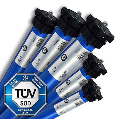 Sol Royal Moteur Volet Roulant 68kg Puissance Traction 30Nm Axe 60mm (SW60) Certifié Allemande TÜV – Moteur Volet Roulant Électromécanique Tubulaire Très Silencieux & Sans Entretien – SolTec M68