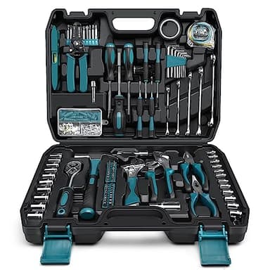 Sundpey Boite a Outils Complete 281 pièces - Caisse a outil pour Hommes et Femmes Malette Outils Complet Avec Ensemble de Clés à Douille Ensemble de Tournevis Clé Hexagonale Métrique Pinces