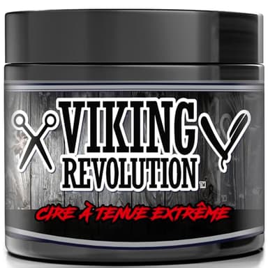 Viking Revolution - Cire Cheveux Homme – Style Vos Cheveux - Maintien Extra Ferme, Fort & Brillant - Facile à Rincer - 118 ml