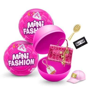 5 Surprise Mini Fashion Series 2 - Sacs et accessoires de mode en tissu véritable Capsule jouet à collectionner (lot de 2)