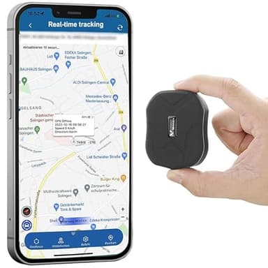 Mini Traceur GPS avec SOS Alarme GPS Tracker Portable pour Voiture Enfant, Surveillance de Zone GSM Traqueur Pas Limite Distance APP sans Abonnement Carte SIM Requise TK905 Mini