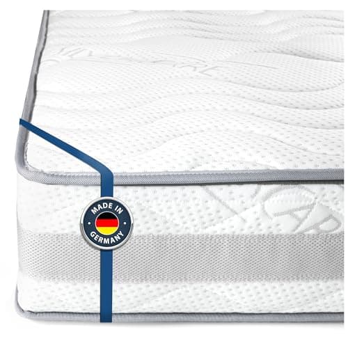 BMM Matelas Comfort 23 de 80x200 cm, fermeté H4 très Ferme/Matelas en Mousse Froide certifié Öko-Tex/Matelas Ergonomique à 7 Zones d'une Hauteur de 23 cm/Matelas fabriqué en Allemagne