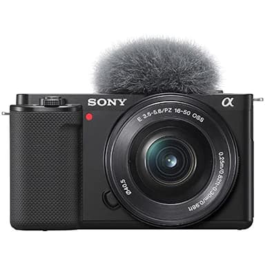 Sony Alpha ZV-E10 | Appareil photo vidéo hybride APS-C Vlog avec optique zoom motorisée 16-50mm f/3.5-5.6 (écran orientable pour le vlogging, vidéo 4K, autofocus en temps réel sur les yeux) Gris